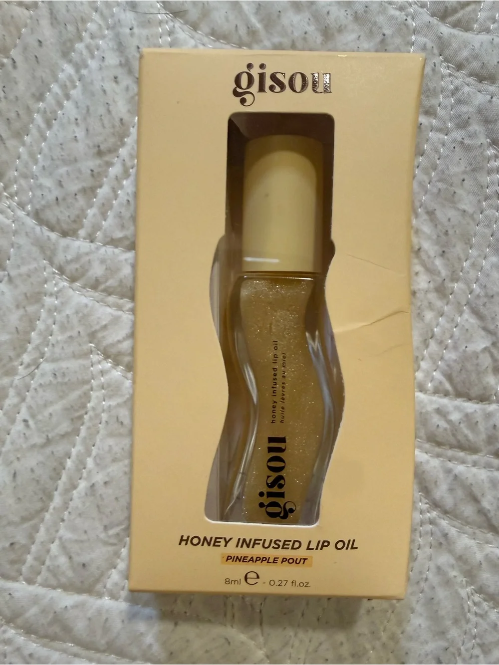 Gisou Honey Infused Lip Oil — Pineapple Pout (Yellow/Gold) never used.